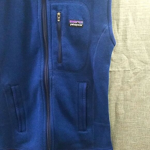 Patagonia Better Sweater Fleece Vest Dark Blue, Full Zip, Pockets - Men's XS - Picture 3 of 7